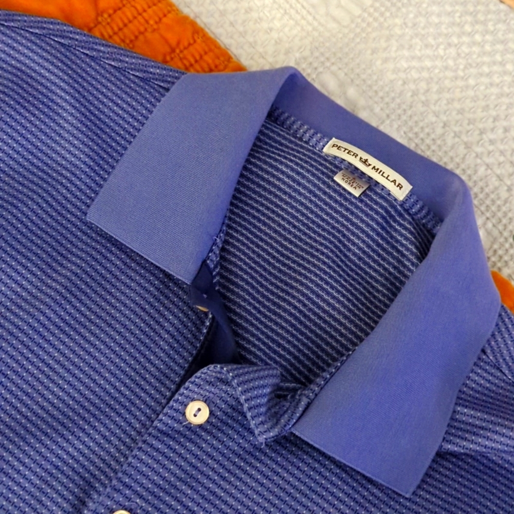 Peter Millar Purple Stripe Golf Shirt
